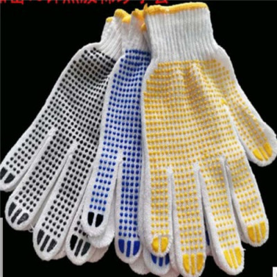 Factory Wholesale Customized Cotton Yarn Gloves Bleached Dispensing 700G 800G Labor Protection Working Handling Gloves Printable