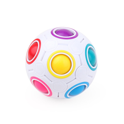 Yuxin Science and Education Zhisheng Magic Rainbow Ball Cylinder Pp Box Package Children's Intelligence Toys Puzzle Ball Factory Direct Sales
