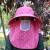 Hat Women's Spring Summer Sun Hat Cherry Tea Picking Hat Big Brim Cycling Sun Hat Cover Face Breathable Tea Picking Hat