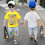 Boys' Short-Sleeved Suit Summer 2021 New Children's Korean Style Western Style Medium and Big Children Denim Two-Piece Suit Baby Summer Clothing