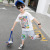 Boys' Short-Sleeved Suit Summer 2021 New Children's Korean Style Western Style Medium and Big Children Denim Two-Piece Suit Baby Summer Clothing