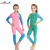 Swimsuit One-Piece Swimsuit for Children Women's Long-Sleeved Sun Protection Quick-Drying Student Diving Suit Boys' Snorkeling Hot Spring Swimsuit