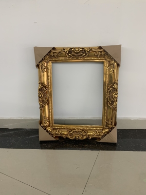 Factory Direct Sales Photo Frame Oil Painting Arch Plate Mirror Decorative Painting European Photo Frame