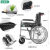 Multifunctional Elderly Wheelchair Trolley with Stool High Backrest Lying Flat Half Elderly Portable Foldable Bedpan