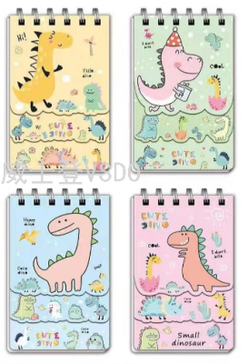 Coil Notebook Notebook Cartoon Separated Pages Coil Notebook Mini Coil Notebook Notepad Three-Layer Coil Notebook