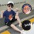 Boys Summer Suit 2021 New Children's Medium and Large Children's Clothing Handsome Summer Short Sleeve Boy Stylish Two-Piece Suit Fashion