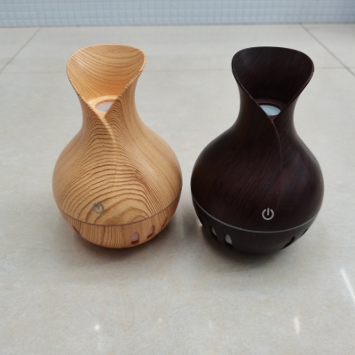 Wood Grain Aroma Diffuser Amazon Office Home Direct Timing Power Air Colorful Light Outlet Vase Aromatherapy Machine Aroma Diffuser