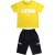 Boys' Cotton Short-Sleeved Suit Primary School Student Summer Shorts Handsome Two-Piece Suit Middle and Big Children Summer Fashionable 89 Years Old
