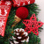 45cm Christmas Garland Door Hanging Rattan Wall Decoration Hotel Mall Decoration Christmas Festival Decorations