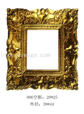 Factory Direct Sales Photo Frame Oil Painting Arch Plate Mirror Decorative Painting European Photo Frame