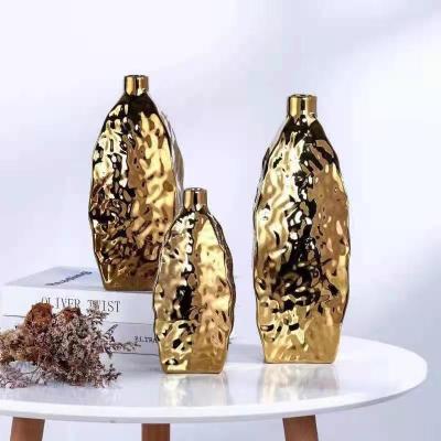 Electroplated Ceramic Art Vase