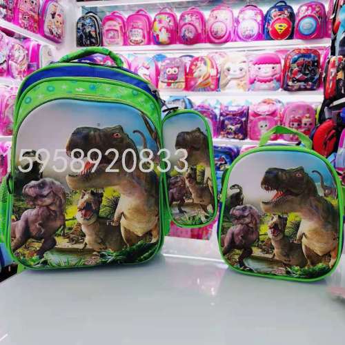 factory direct schoolbag backpack cartoon bag backpack 3d bag children bag student bag gift bag trolley bag