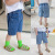 Baby Denim Shorts Boy Summer Clothing Pants Outer Wear Thin Children Summer Pirate Shorts Children Korean Fashion 2021