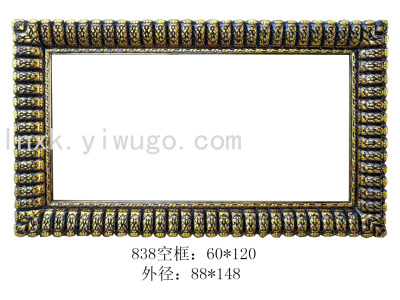 Factory Direct Sales Photo Frame Oil Painting Arch Plate Mirror Decorative Painting European Photo Frame