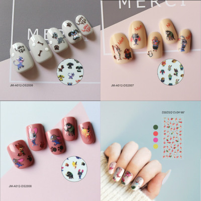 Factory Direct Sales New 2D Decal Nail Sticker Nail Stickers Fake Nails Decorative Sticker Super Sticky Epoxy Resin Glue in Stock Wholesale