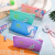 Large Capacity Simple Silicone Candy Color Student Pencil Case Unicorn Cartoon Stationery Bag