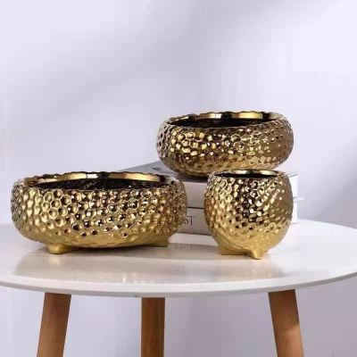 Electroplated Ceramic Art Vase