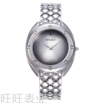 Wish Hot Sale New Fashion Casual Business Men's Quartz Watch Personality Watch Head Alloy Steel Belt Cross-Border Watch