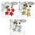 Christmas XINGX Gold Powder Five-Pointed Star Sticky Powder Blow Molding Five-Pointed Star Multi-Color Optional Christmas Tree Decorations Hot Sale