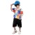 Children's Clothing Boys Summer Suit 2021 New Children's Summer Handsome Gym Clothes Boy Short Sleeve Korean Fashion