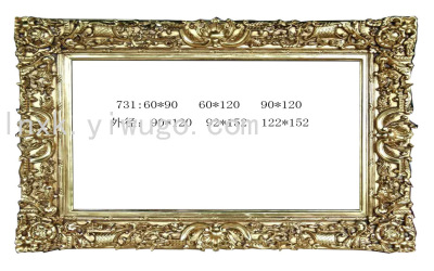 Factory Direct Sales Photo Frame Oil Painting Arch Plate Mirror Decorative Painting European Photo Frame