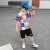 Children's Clothing Boys Summer Suit 2021 New Children's Summer Handsome Gym Clothes Boy Short Sleeve Korean Fashion