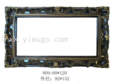 Factory Direct Sales Photo Frame Oil Painting Arch Plate Mirror Decorative Painting European Photo Frame