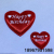 Multi-Style Red Love Cloth Sticker Wedding Birthday Scene Decoration Small Accessories Handmade DIY Love Craft Ornament