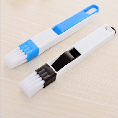 Window Groove Cleaning Brush Car Window Shade Cleaning Tools Window Groove Small Brush with Dustpan Cleaning Doors and Windows Gap Brushes