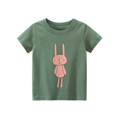 27home Brand Korean Children's Clothing Wholesale Children's Short-Sleeved T-shirt 2021 New Baby Girl Clothes One Piece Dropshipping