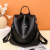 Cross-Border Pu Backpack for Women  New Korean Style Fashion Anti-Theft Casual Simple Solid Color Large Capacity Outdoor Backpack