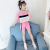 Girls' Loose Sports Suit Summer 2021 New Medium and Large Children Fashionable Short Sleeve Letters Two-Piece Casual Wear Fashion