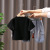 4719 Children's Clothing Boys Summer Suit 2021 New Children's Short-Sleeved Boy Kid Baby Summer Trendy Two-Piece Set