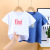 Children's Short-Sleeved T-shirt Sports Style with Letters Casual Summer Cotton Short-Sleeved Boys Middle, Small and Older Children 2021 Children's Clothing Wholesale