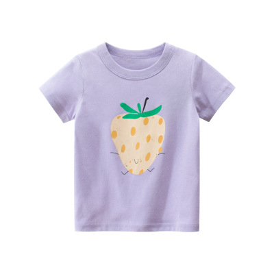 27home Brand Children's Clothing Summer New 2021 Girl's Short-Sleeved T-shirt Wholesale Children's Clothing One Piece Dropshipping