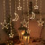 New LED Show Window Decoration Curtain Light New Set Starry Sky Christmas Star Moon Bell Holiday Ins Style Bedroom