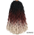 Chemical Fiber Crochet Hair Gypsy 18-Inch 24 Pieces 100G Gypsy Locs Omber Color Factory Supply