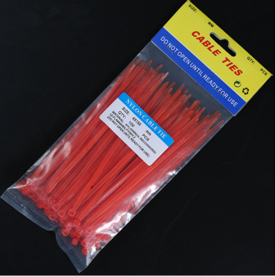 GTSE 6 Inches (about 15.5cm Red Zipper Cable Tie 20 Pounds Strength, UV Protection Long Nylon Cable Tie