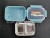 T23-2079 Stainless Steel Lunch Box Insulated Lunch Box Tableware Chinese Two-Grid Lunch Box for Male and Female Students