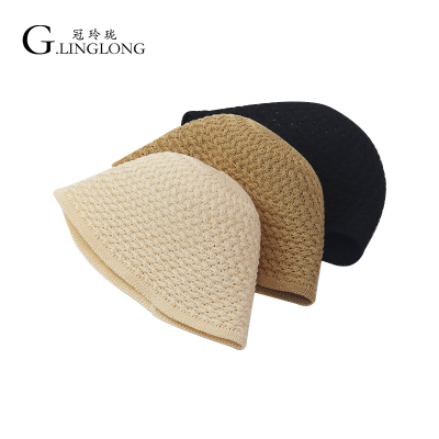 Summer Hollow-out All-Matching Fisherman Hat Card Paper Straw Woven Bucket Hat Face Covering Breathable Cool Sun Hat