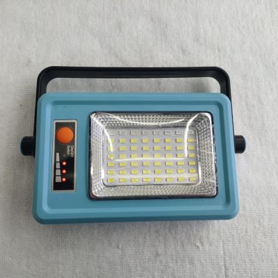 Solar USB Rechargeable Work Lamp Red and Blue Flash Emergency Light Searchlight Power Storage Car Repair Signal Light