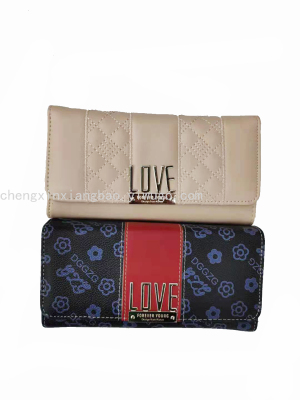 Women's Wallet New Long Tri-Fold Bag Simple and Fashion Women Bag Cross-Border Hot Sale Women's Bag