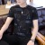 Men's 2021 New Short-Sleeved T-shirt Men's Personality Fashion Ins Trendy Loose Hong Kong Style Men's Fashion Clothes Trendy