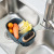 Draining Basket Kitchen Sink Vegetable Washing Sink Plastic Water Filter Hanging Basket Kitchen Tableware Storage Storage Rack Saddle Draining Sink