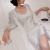 Spring and Summer Imitated Silk Pajamas Beautiful Korean Style Sexy Sling Nightdress Nightgown with Chest Pad Ice Silk Two-Piece Suit Homewear