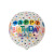 Korean Ins4d Three-Dimensional Internet Celebrity Bounce Ball Rainbow Printing Letters Happy Birthday Transparent Floating Helium Balloon