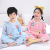 Children's Poplin Pajamas Baby Suit Children and Teens' Loungewear Boys and Girls Cotton Silk Long-Sleeved Trousers Air Conditioning Clothes Wholesale