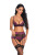 Factory Sexy Lingerie European and American Sexy Underwear Suit Wine Red 3D Spiral Pattern Sexy Three-Piece Set