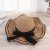 Summer Wide Brim Hat Son Wave Edge Bow Straw Hat Ladies Beach Sun-Proof Wide Brim Hat Factory Wholesale