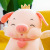 New Cute Love Jingdang Pig Plush Toy Sitting Style Crown Angel Pig Figurine Doll Doll Pillow Wholesale